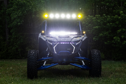 Stinger LED light bar mounted on a Polaris RZR off-road vehicle