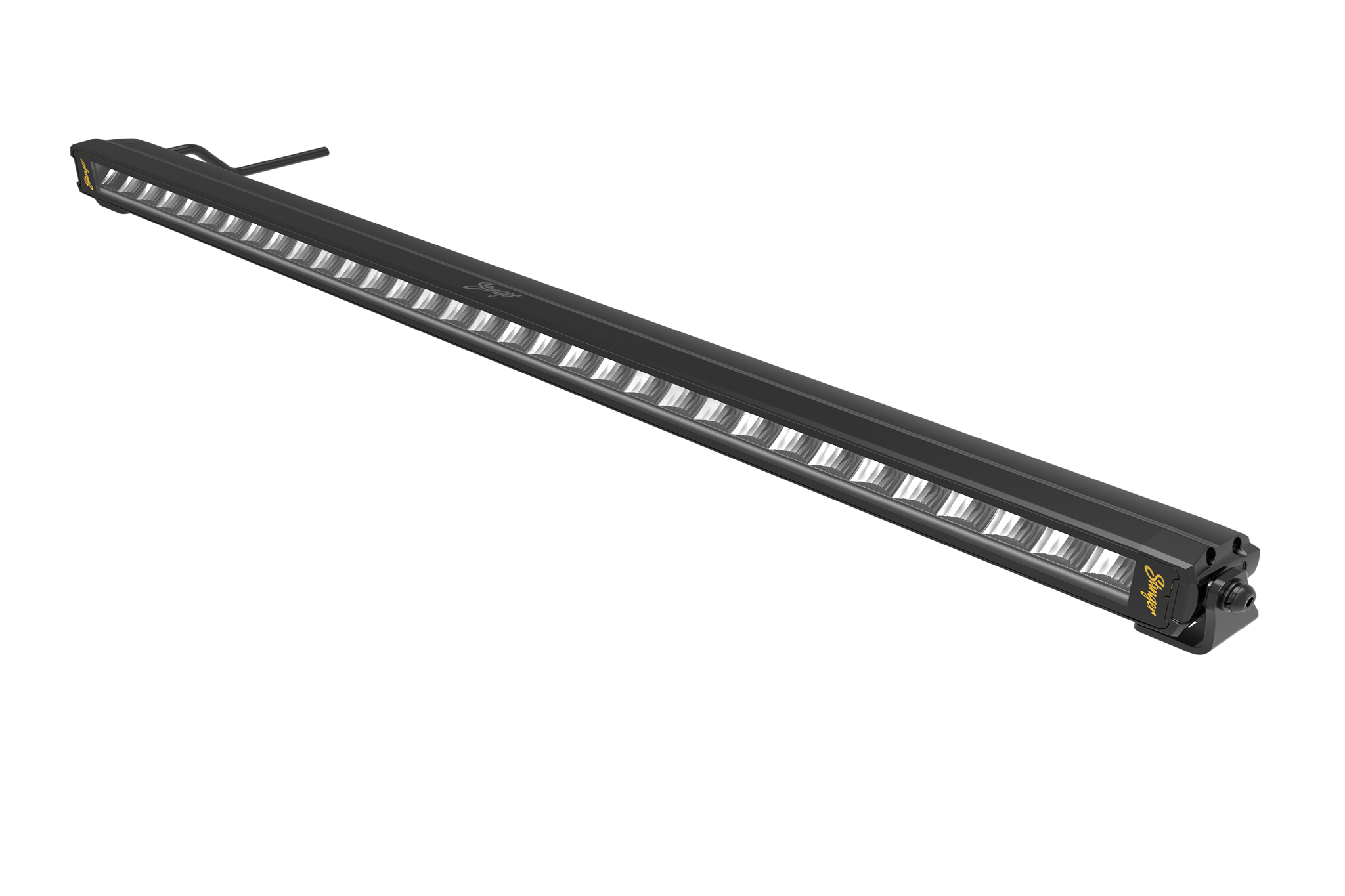 Stinger black LED light bar with multiple reflectors