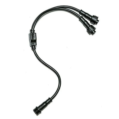 Universal 3PIN Y Cable Adapter for LED Whip and Rock Light Extensions
