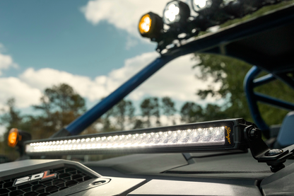 HEXCORE Universal 40" Straight LED Light Bar, Flood Beam with Amber & White Position Light | STL40LB