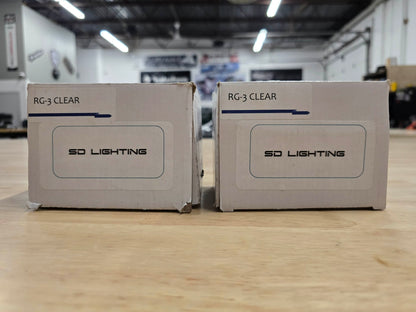 Pair SD Lighting RG-3 Cube clear