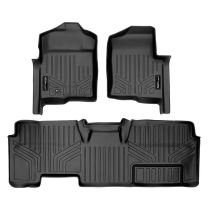 Smart Trim™ Floor Liners For 2009-2010 Ford F-150 SuperCab Non Flow-Through Center Console