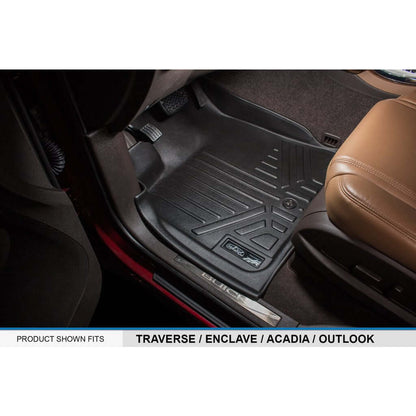 SMARTLINER Floor Liners for Traverse/Enclave/Acadia/Outlook ((2nd Row Bench))