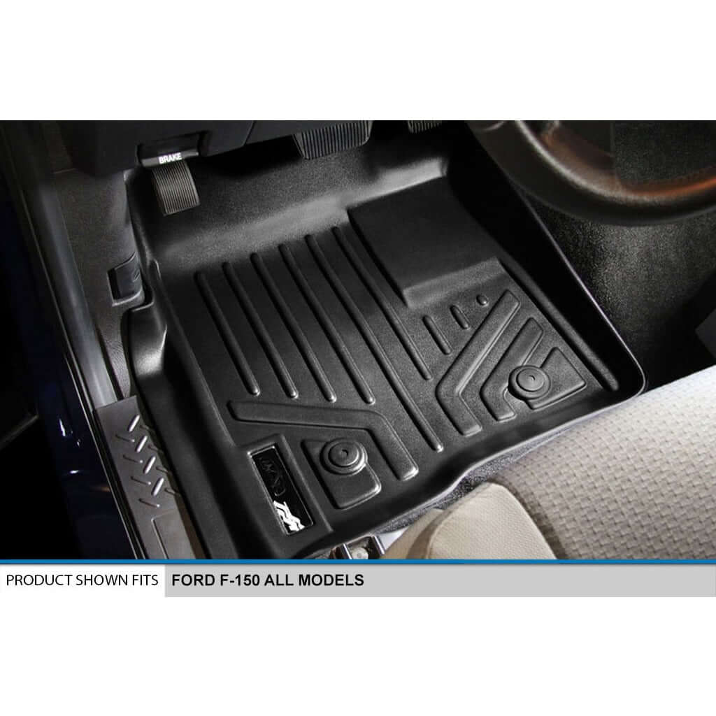 Smart Trim™ Floor Liners For 2011-2014 Ford F-150 SuperCab Non Flow Center Console