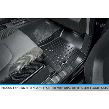 SmartCoverage™ Floor Liners For 2008-2021 Nissan Frontier with Dual Drivers Side Floor Posts