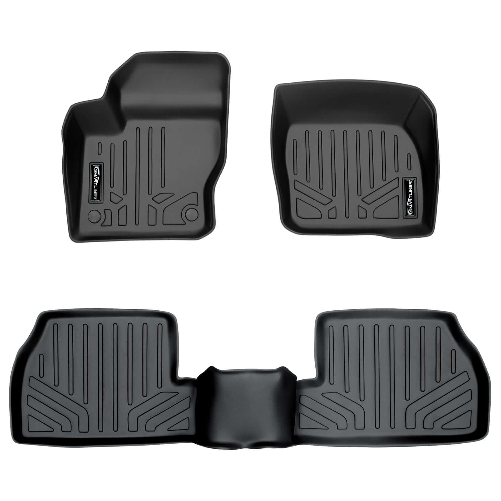 SMARTLINER Custom Fit Floor Liners For 2012-2018 Ford Focus Hatchback (No SR Models)