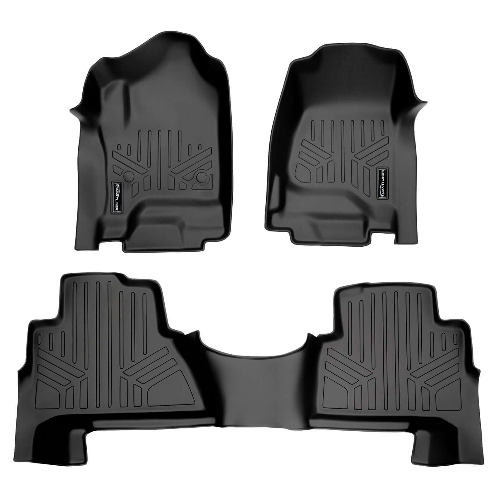 Smart Trim™ Floor Liners For 2015-2020 Cadillac Escalade with Second Row Bucket Seats
