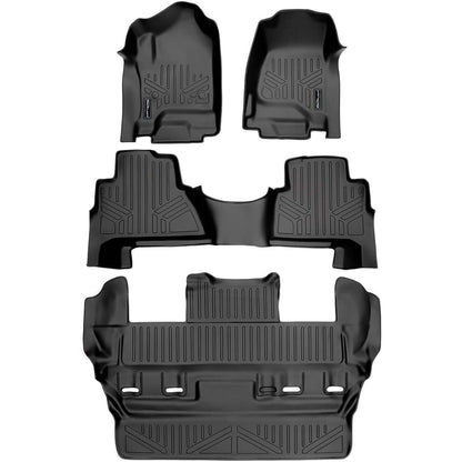 Smart Trim™ Floor Liners For 2015-2020 Cadillac Escalade with Second Row Bucket Seats