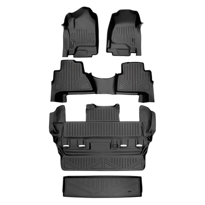 Smart Trim™ Floor Liners For 2015-2020 Cadillac Escalade with Second Row Bucket Seats