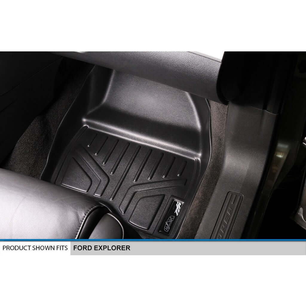 SMARTLINER Floor Liners for 2015-2016 Ford Explorer (with 2nd Row Center Console)