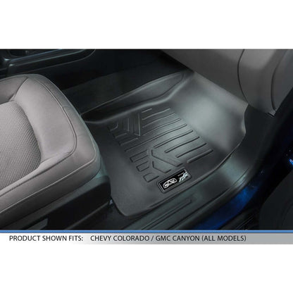SMARTLINER Custom Fit Floor Liners For 2015-2022 Chevy Colorado Crew Cab / GMC Canyon Crew Cab
