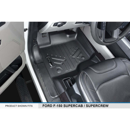 SmartCoverage™ Floor Liners For 2015-2026 Ford F-150 SuperCrew Cab (1st Row Bucket) No underseat Storage