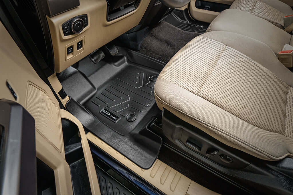 SMARTLINER Floor Liners for 2022-2025 Ford F-150 Lightning Only fits with 2nd Row Bucket seats without under seat fold-flat storage