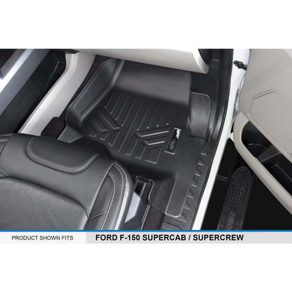 SMARTLINER Floor Liners for 2021-2025 Ford F-150 Hybrid SuperCrew Cab (1st Row Bucket)