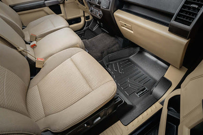 SMARTLINER Floor Liners for 2022-2025 Ford F-150 Lightning 2nd Row Bench seat without under seat fold-flat storage