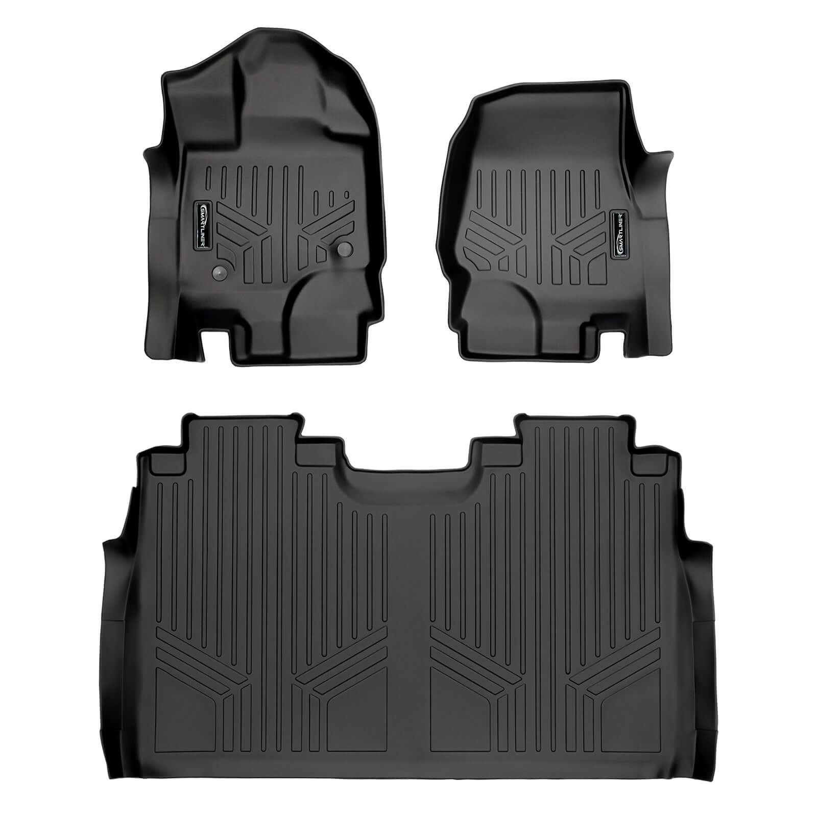 SmartCoverage™ Floor Liners For 2015-2026 Ford F-150 SuperCrew Cab (1st Row Bucket)