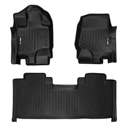 SMARTLINER Custom Fit Floor Liners For 2015-2026 Ford F-150 SuperCab with 1st Row Bucket Seats Vinyl Flooring