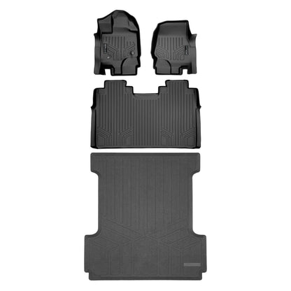 SmartCoverage™ Floor Liners For 2015-2026 Ford F-150 SuperCrew Cab (1st Row Bench) (No OTH and no 2nd Row Underseat Storage)