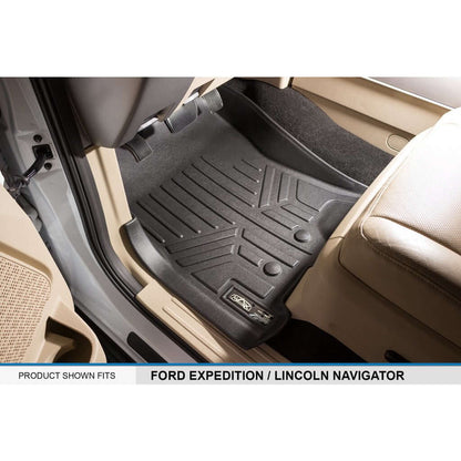 SMARTLINER Custom Fit Floor Liners For 2011 - 2017 Ford Expedition/Lincoln Navigator with 2nd Row Bench Seat or Console