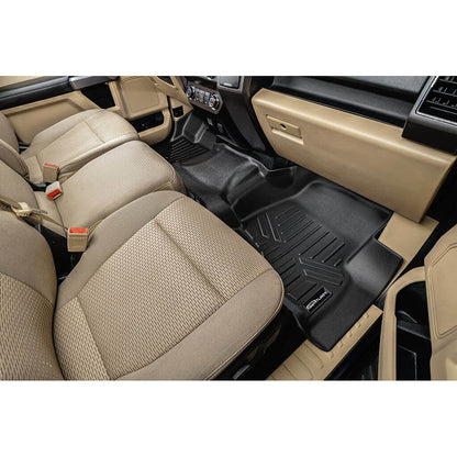 SmartCoverage™ Floor Liners For 2015-2026 Ford F-150 SuperCab (1st Row Bench) With rear under seat Storage (Vinyl)