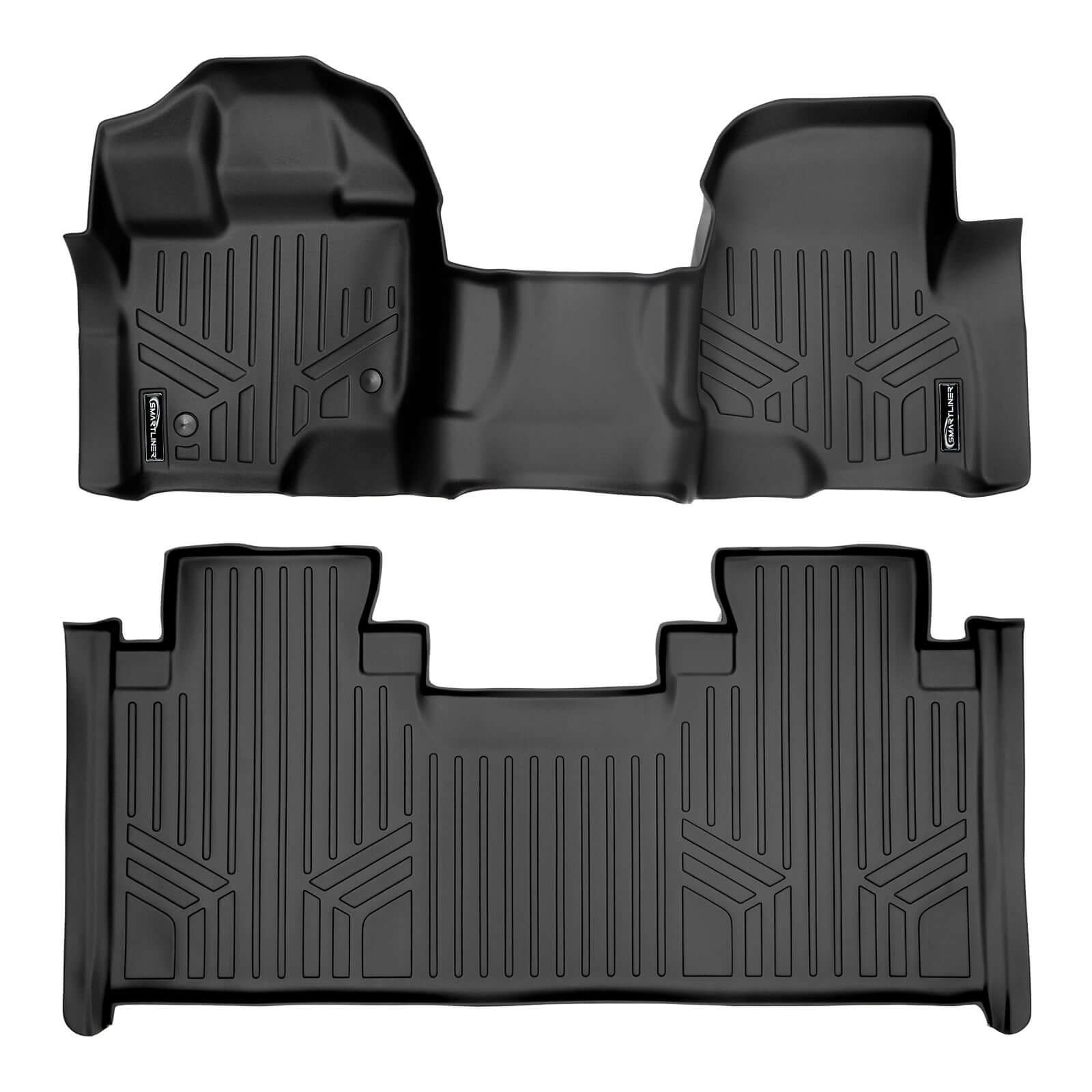 SMARTLINER Custom Fit Floor Liners For 2015-2026 Ford F-150 SuperCab with 1st Row Bench Seat with OTH Coverage