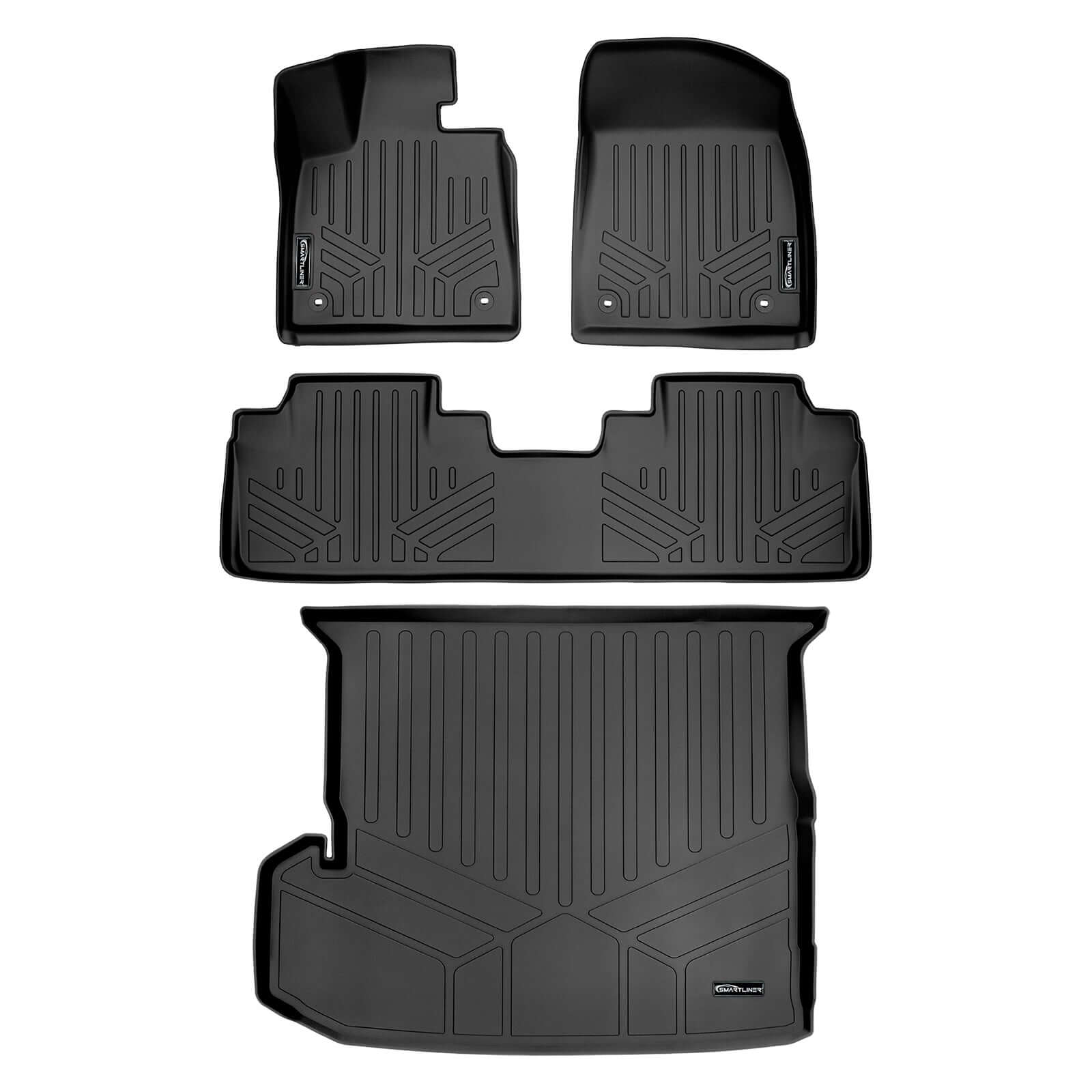 SMARTLINER Floor Liners for 2018-2022 Lexus RXL Hybrid (7 Passenger)