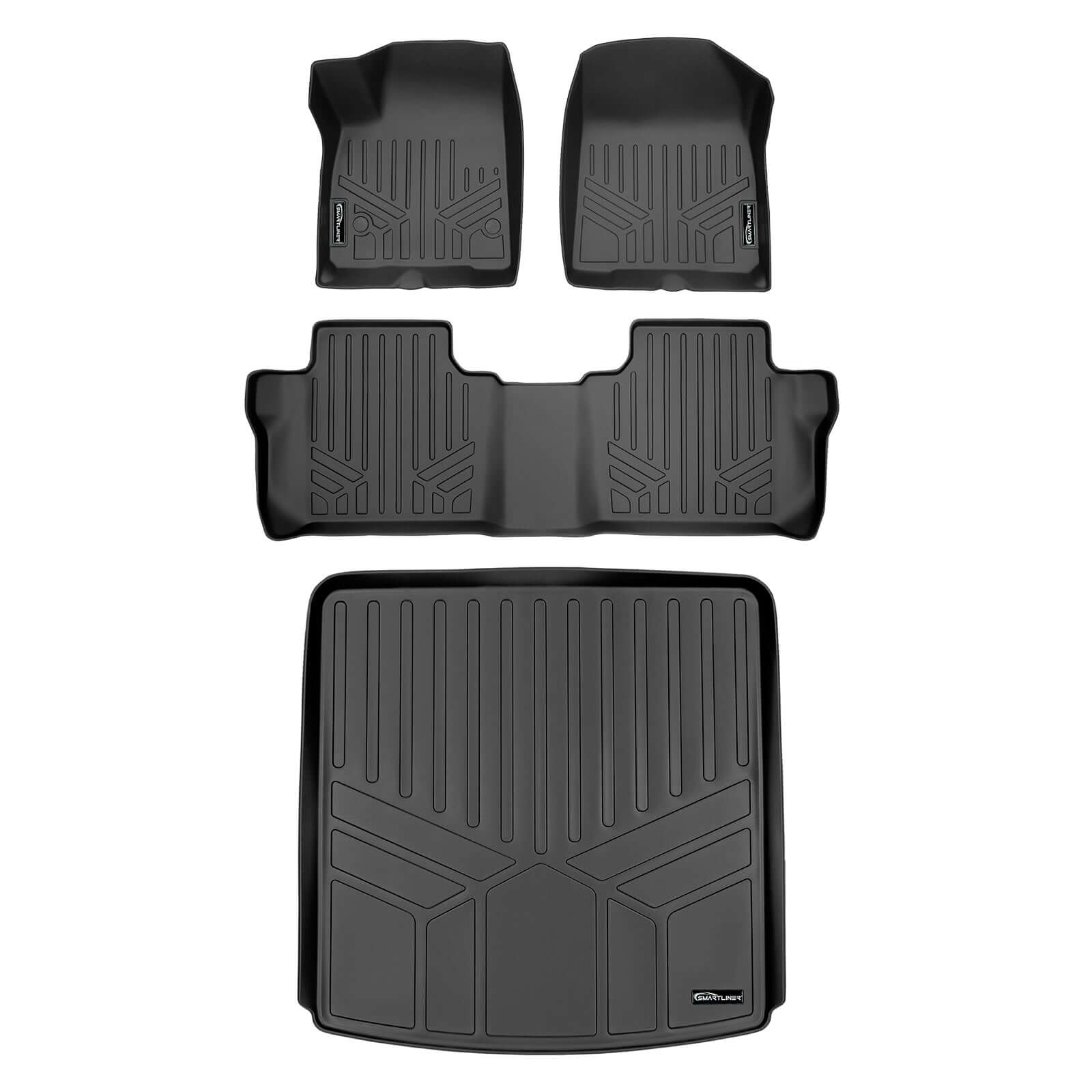 SMARTLINER Floor Liners for 2017-2023 GMC Acadia (7 Passenger)