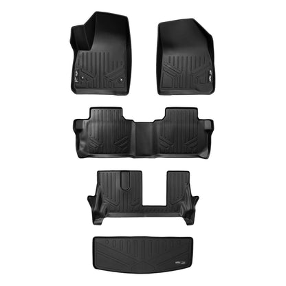 SMARTLINER Floor Liners for 2017-2023 GMC Acadia (7 Passenger)