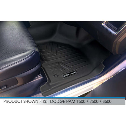 Smart Trim™ Floor Liners For 2012-2022 Ram 1500/2500/3500 Crew (4 Full Size Doors) (1st Row Bench)