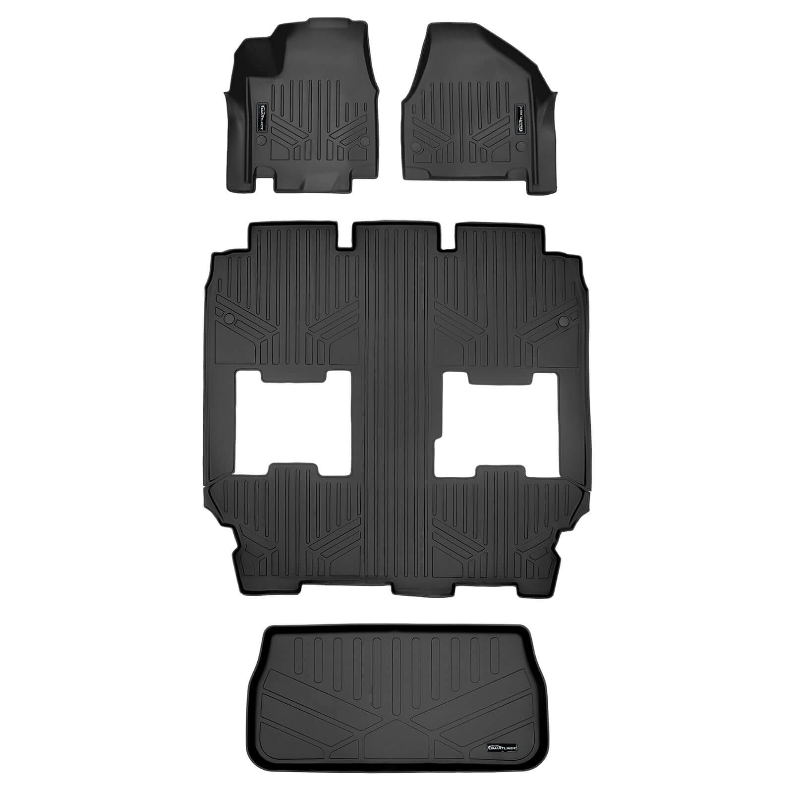 Smart Trim™ Floor Liners For 2017-2024 Chrysler Pacifica Plug-In-Hybrid (Touring Models)