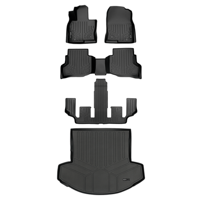SMARTLINER Custom Fit Floor Liners For 2020-2023 Mazda CX-9 (6 Passenger With CC)