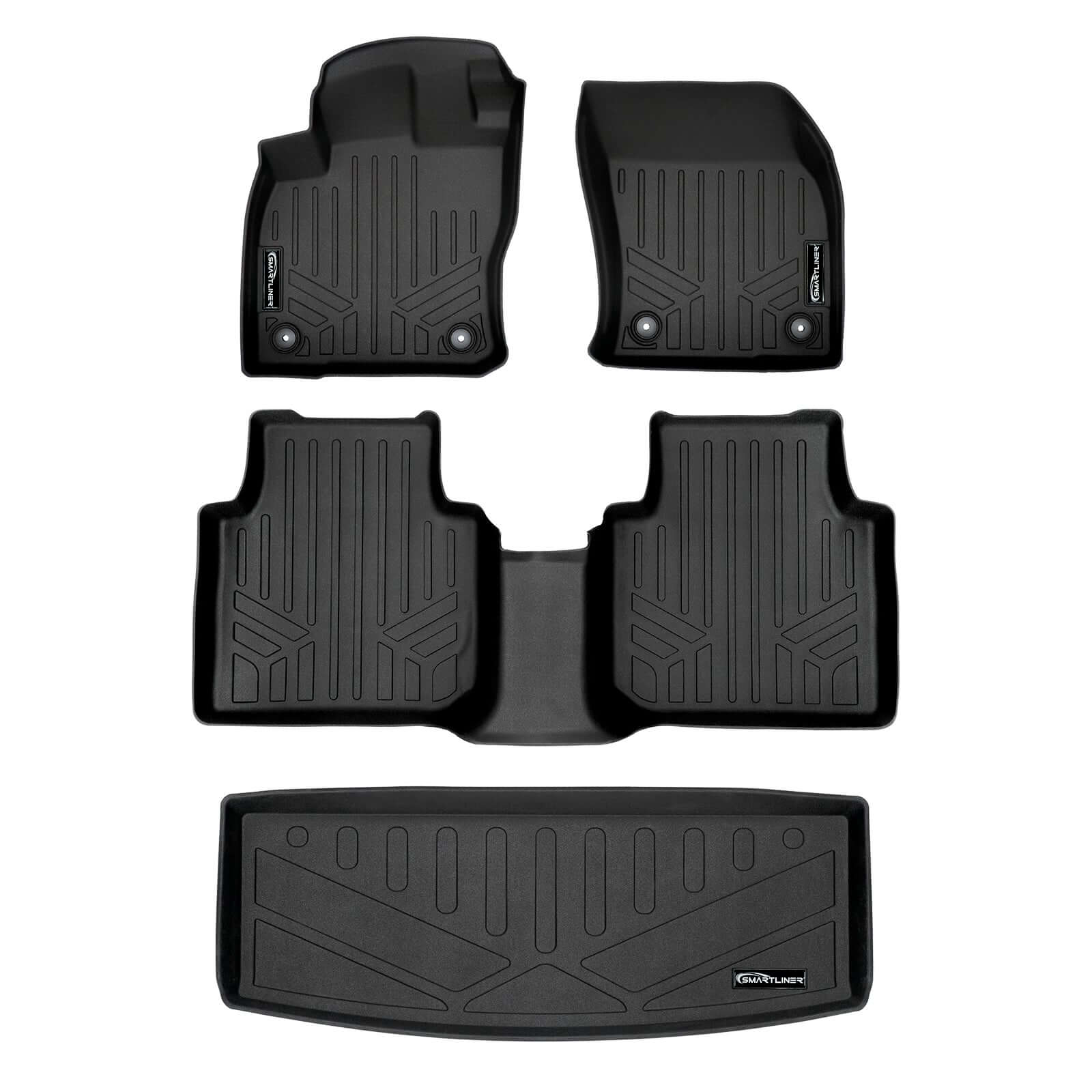 SMARTLINER Floor Liners for 2018-2024 Volkswagen Tiguan (7 Passenger)