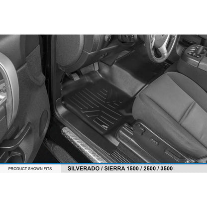 Smart Trim™ Floor Liners For 2007-2013 Silverado/Sierra 1500 - 2007-2014 2500/3500 HD Crew Cabin
