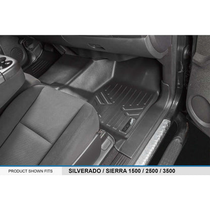 Smart Trim™ Floor Liners For 2007-2013 Silverado/Sierra 1500 - 2007-2014 2500/3500 HD Crew Cabin