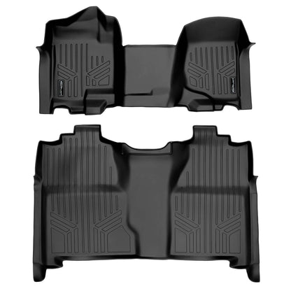 Smart Trim™ Floor Liners For 2007-2013 Silverado/Sierra 1500 - 2007-2014 2500/3500 HD Crew Cabin