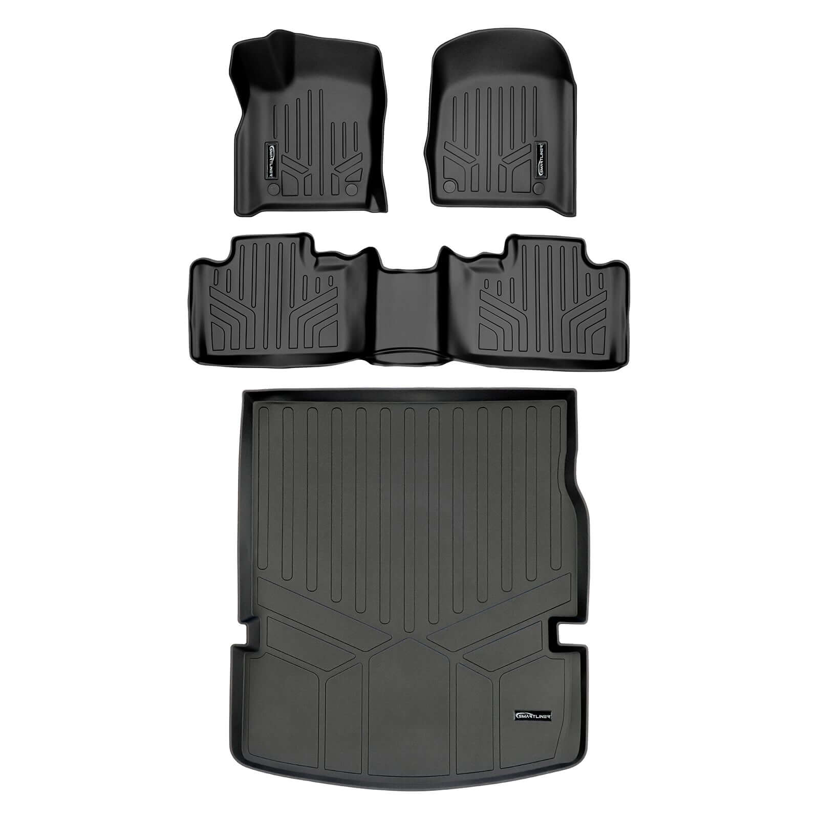Smart Trim™ Floor Liners For 2016-2025 Dodge Durango ((2nd Row Bucket))