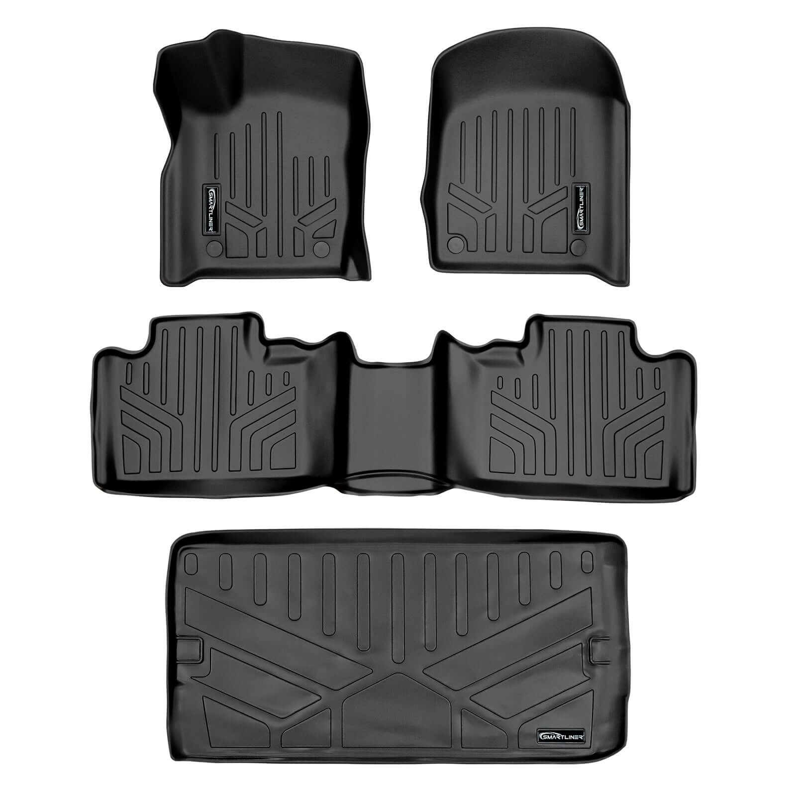 Smart Trim™ Floor Liners For 2016-2025 Dodge Durango ((2nd Row Bucket))