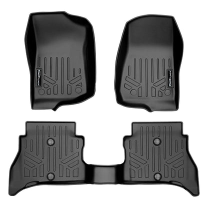 SMARTLINER Floor Liners for 2021-2025 Jeep Wrangler 4xe (Without Trail-Rail system)
