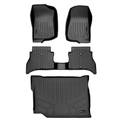 SMARTLINER Floor Liners for 2021-2025 Jeep Wrangler 4xe (Without Trail-Rail system)