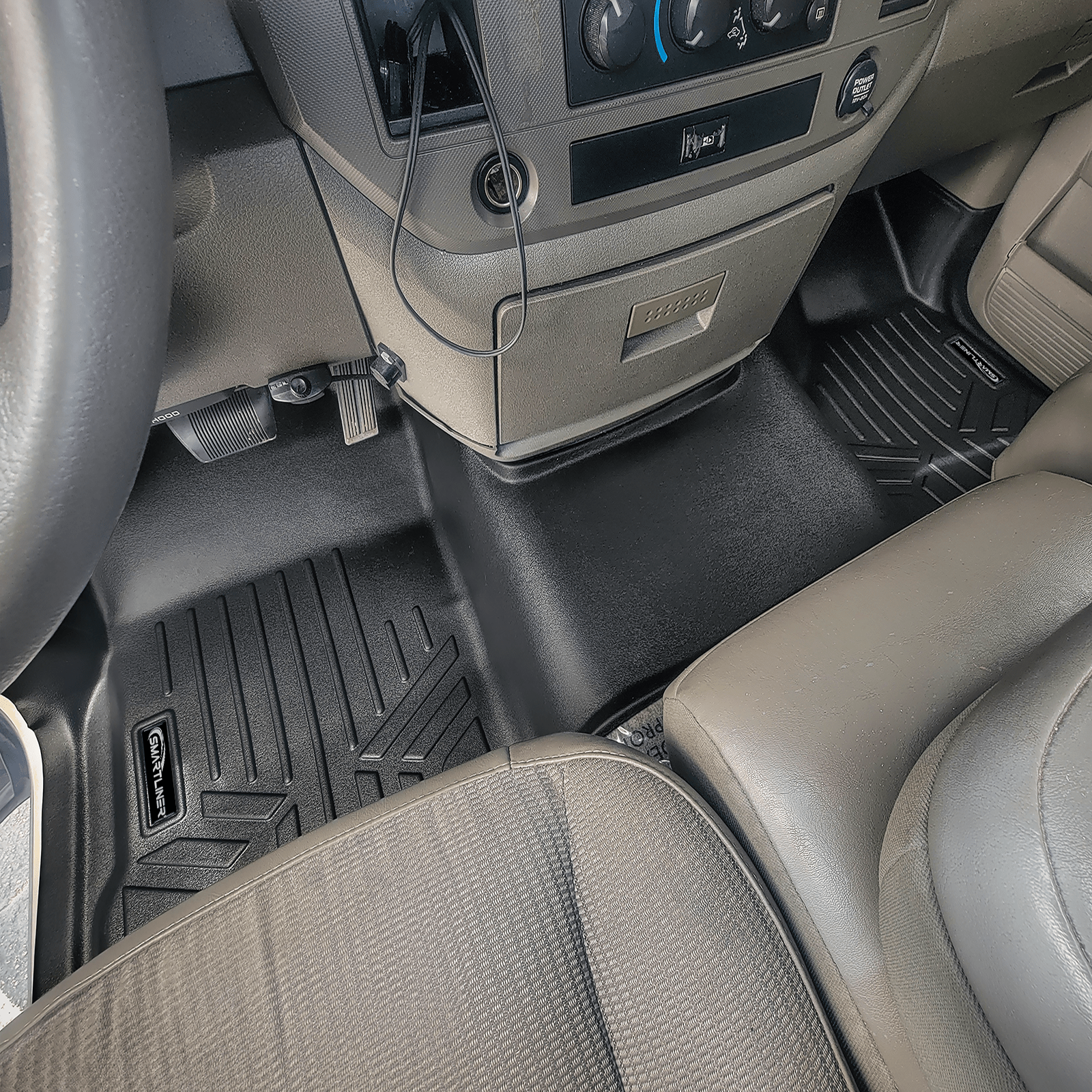 SMARTLINER Floor Liners for 2002-2008 Ram 1500 / 2003-2009 Ram 2500/3500 Quad Cab