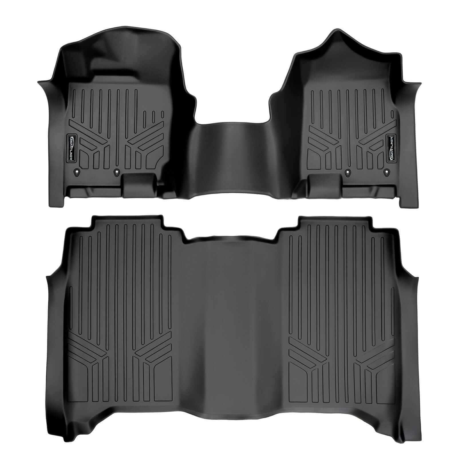 SMARTLINER Floor Liners for 2017-2024 Nissan Titan XD Crew Cab (1st Row Bench) No Underseat ToolBox