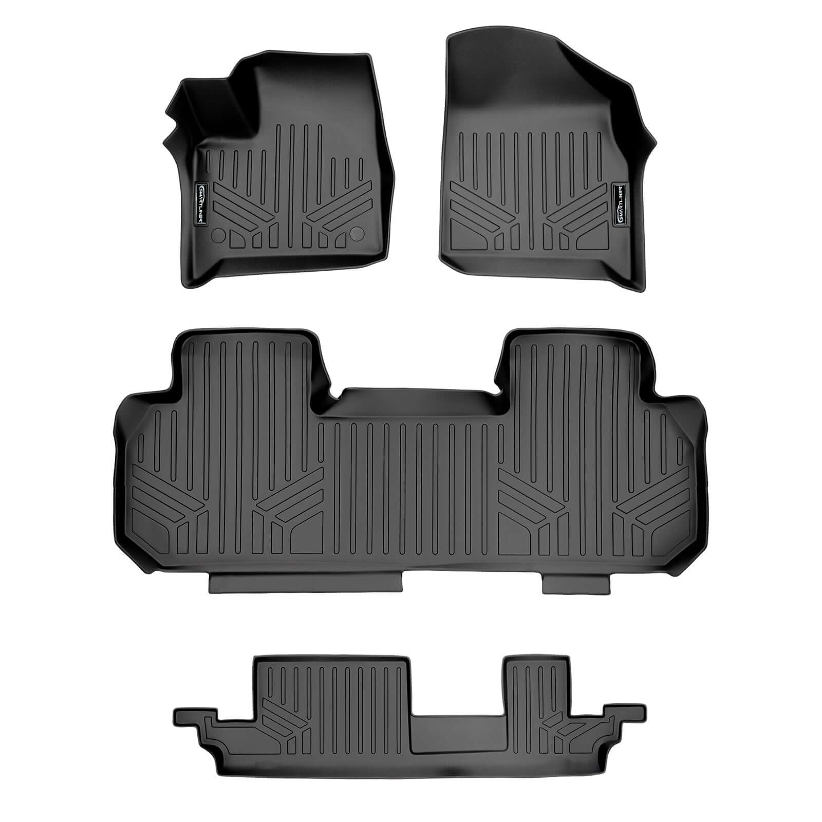 SMARTLINER Floor Liners for 2024-2026 GMC Acadia/Chevrolet Traverse/Buick Enclave (2nd Row Bench)s
