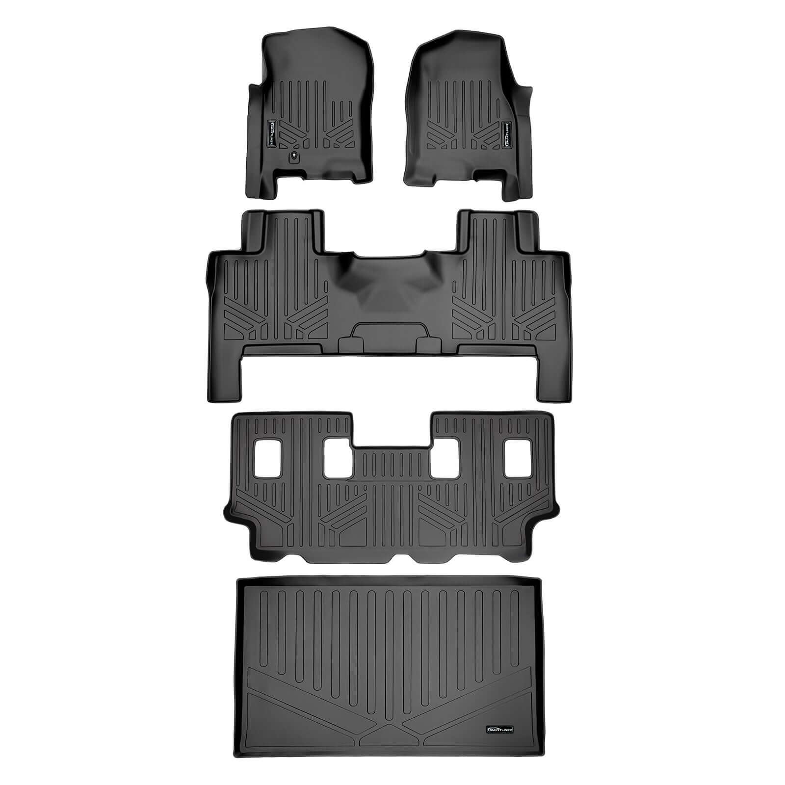 Smart Trim™ Floor Liners For 2007 - 2017 Ford Expedition EL/Lincoln Navigator L ((2nd Row Bench) or Console)