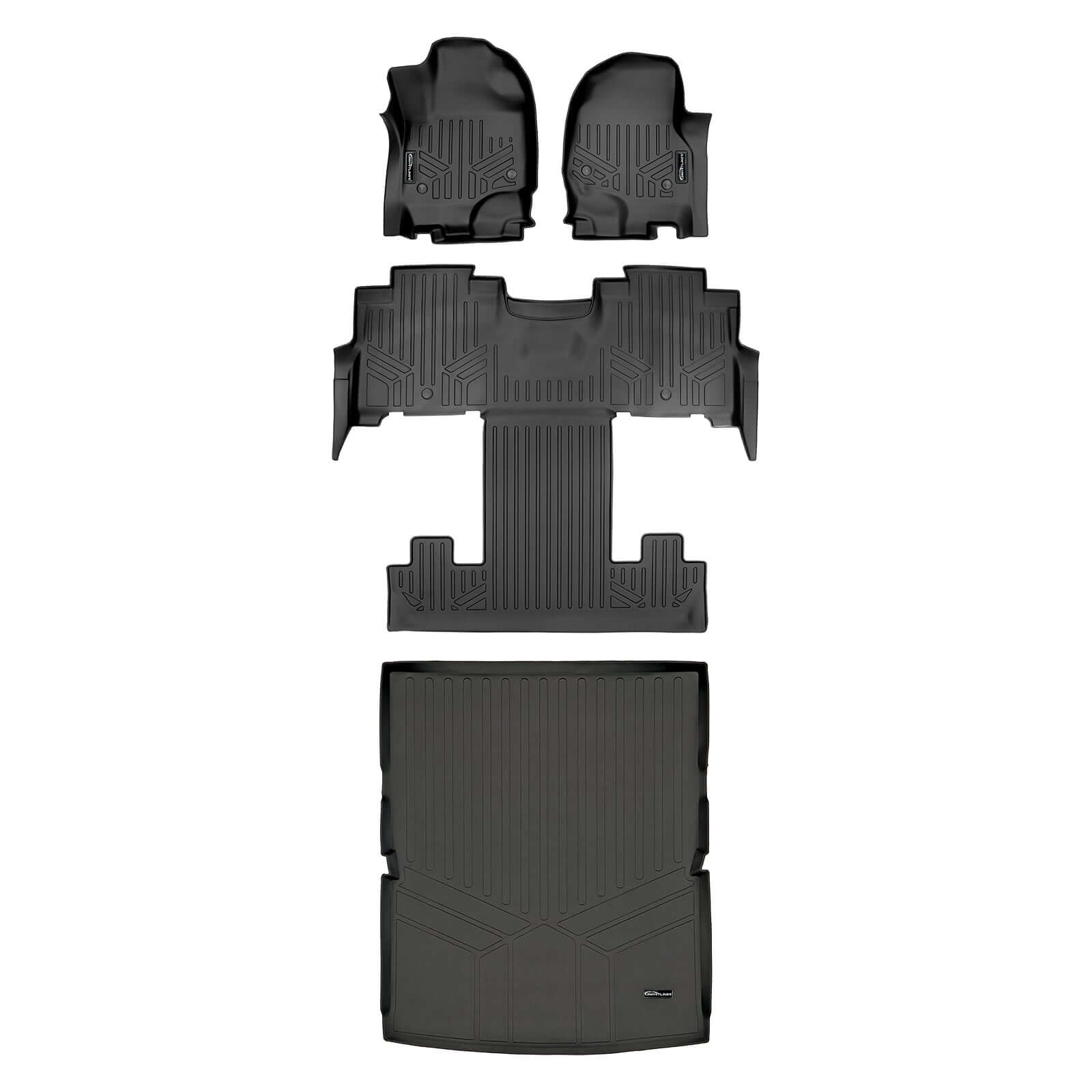Smart Trim™ Floor Liners For 2018-2024 Lincoln Navigator 2nd Row Bucket Seats (Only Max or L)