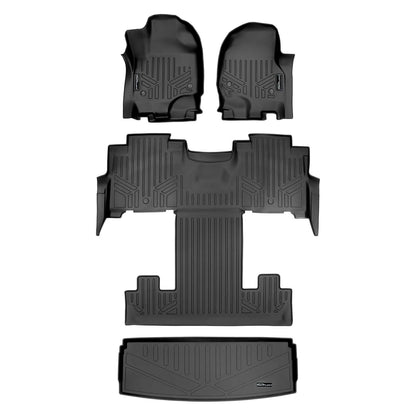 Smart Trim™ Floor Liners For 2018-2024 Ford Expedition/Lincoln Navigator 2nd Row Bucket Seats (no Max or L)