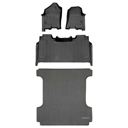 SmartCoverage™ Floor Liners For 2019 - 2024 Ram 1500 Crew Cab with Rear Underseat Storage Box