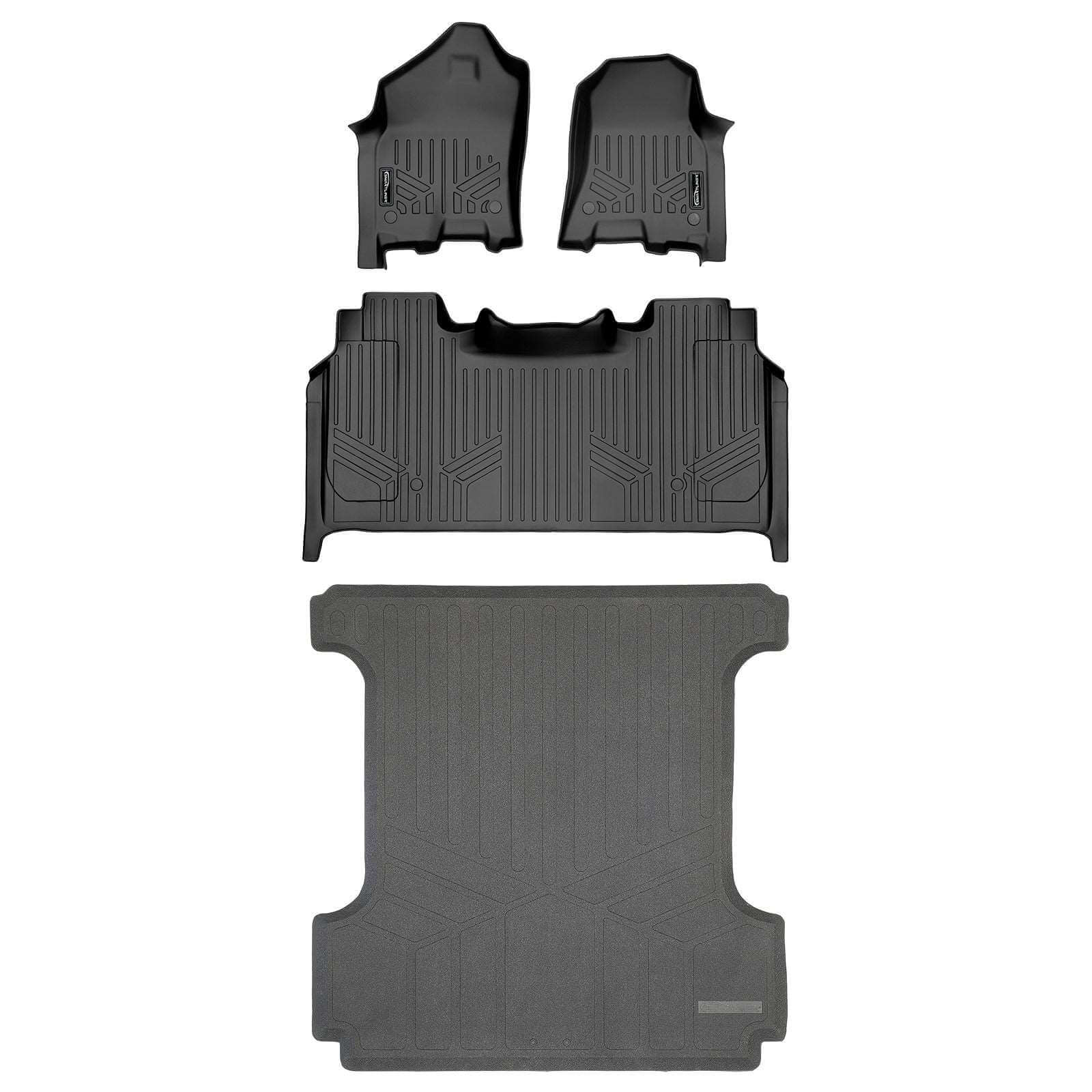 SmartCoverage™ Floor Liners For 2019 - 2024 Ram 1500 Crew Cab with Rear Underseat Storage Box