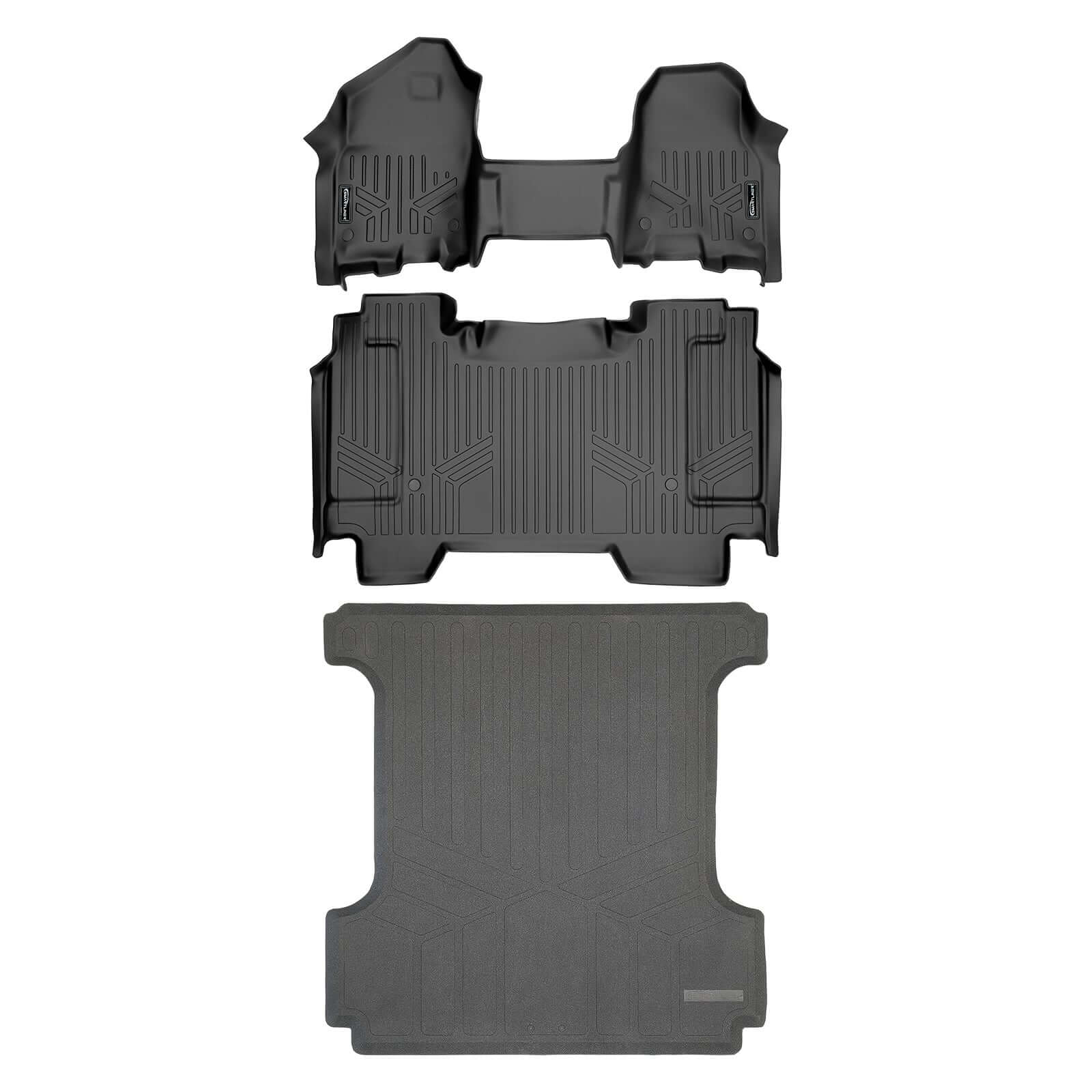 SmartCoverage™ Floor Liners For 2019-2024 Ram 1500 Crew Cab with First Row Bench Seat