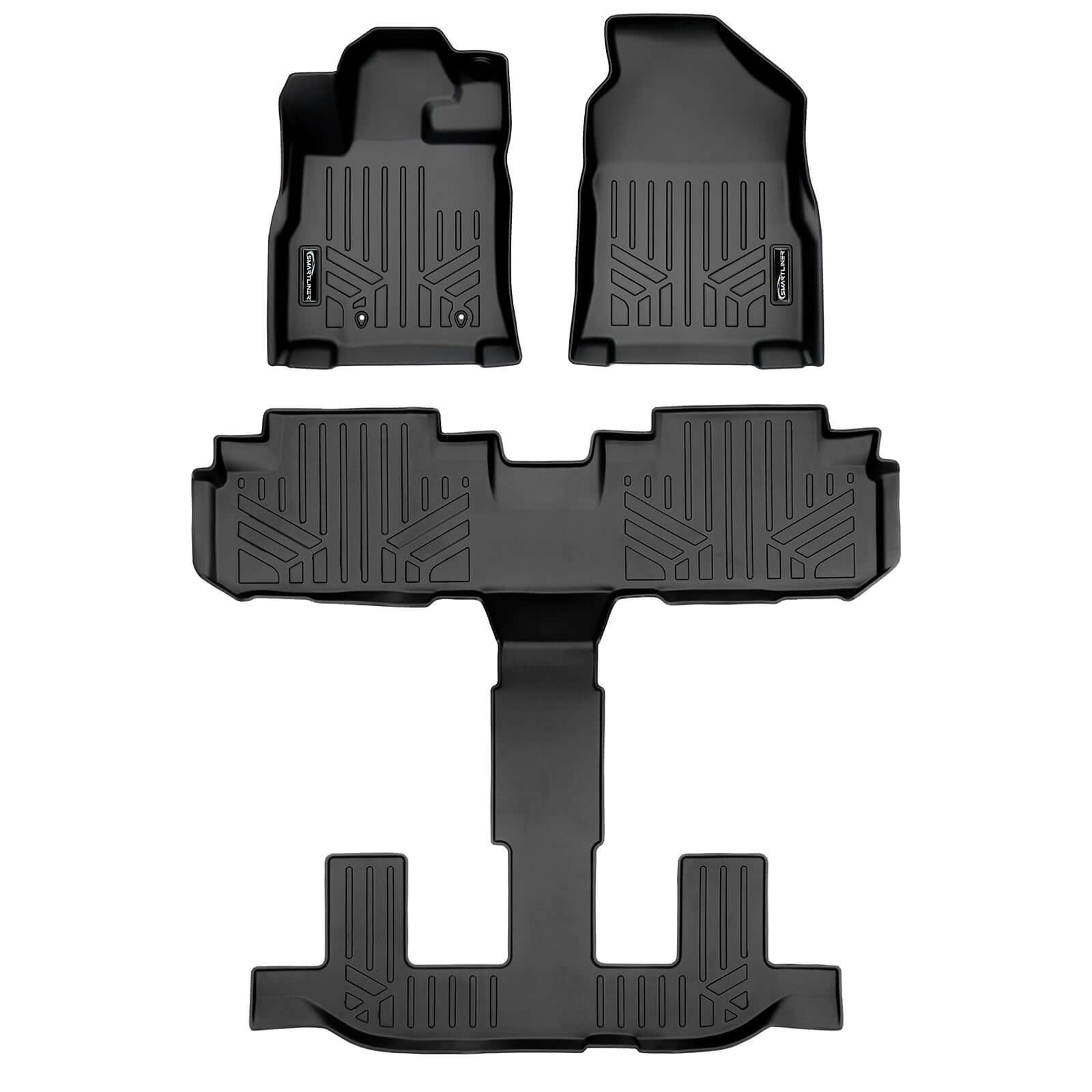 Smart Trim™ Floor Liners For 2019-2026 Subaru Ascent (2nd Row Bench) and No Subwoofer in the Cargo Area