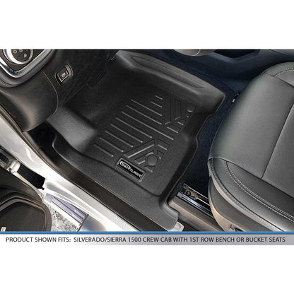 Smart Trim™ Floor Liners For 19-21 Silverado/Sierra 1500 Double Cab without Rear Underseat Toolbox